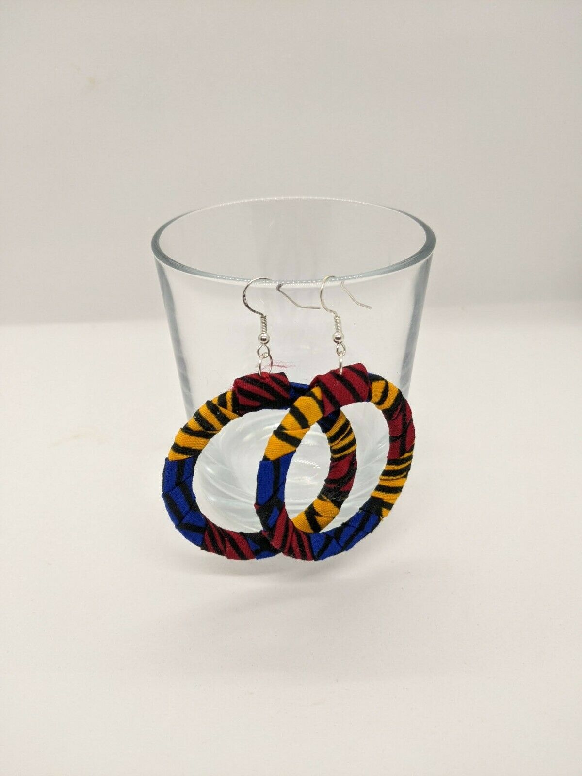 BEAUTIFUL HANDMADE AFRICAN PRINT HOOP EARRINGS - dorelen beautiful-handmade-african-print-hoop-earrings,